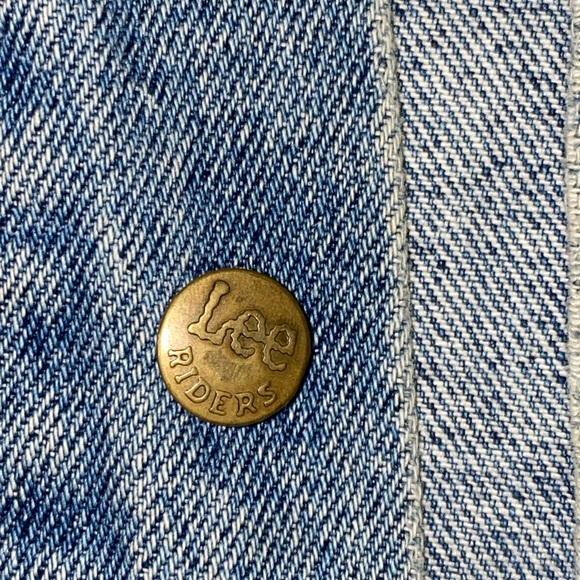 VINTAGE Customized Lee Jean Jacket M - Picture 5 of 10